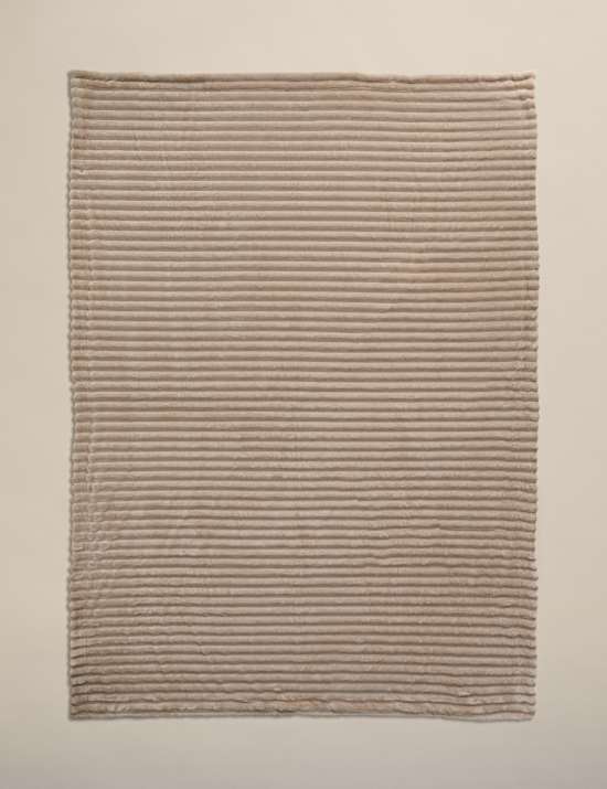 Fleece Ribbed Throw