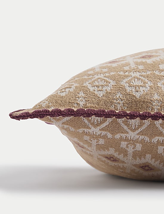 Sierra Kissen aus reiner Baumwolle mit Deckenstichmuster