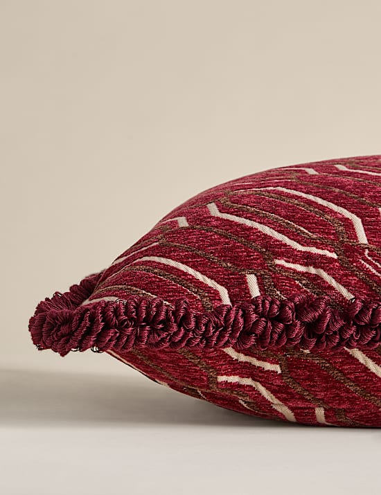 Chenille Geometric Cushion