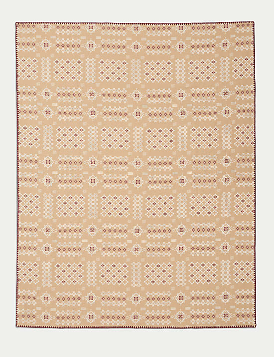 Sierra Pure Cotton Blanket Stitch Throw
