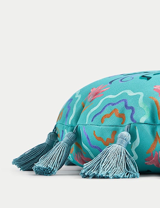 Set of 2 Palm Round Outdoor Cushions