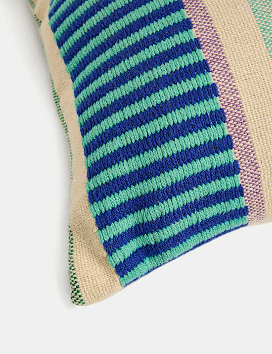 Set of 2 Modern Striped Outdoor Cushions