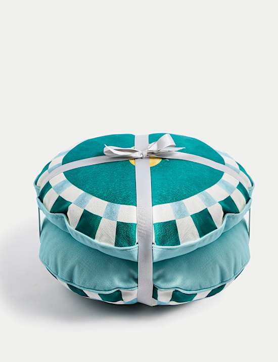 Set of 2 Lemon & Cherry Outdoor Cushions