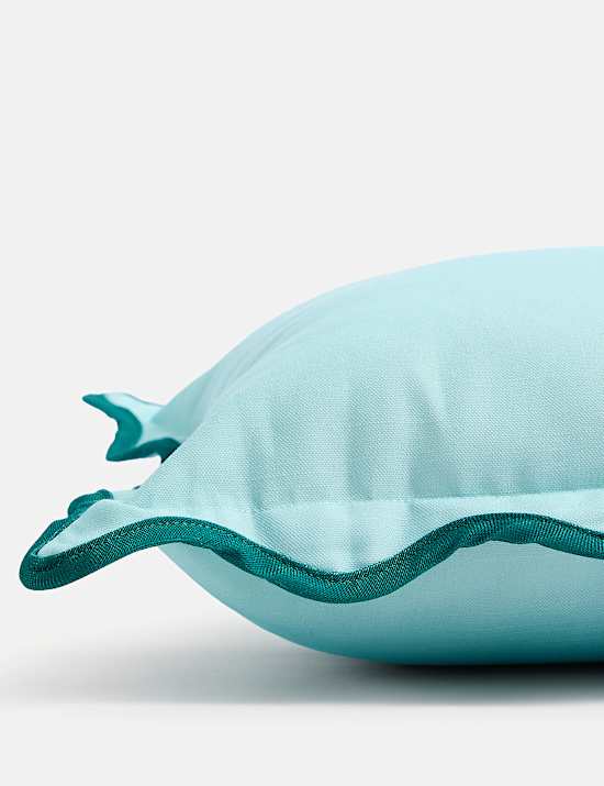 Set of 2 Scallop Outdoor Cushions