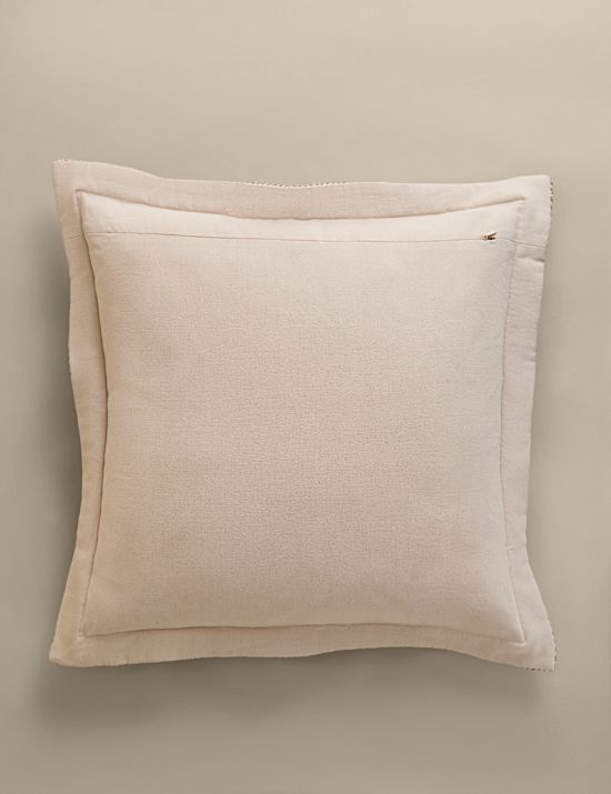 Pure Cotton Herringbone Cushion