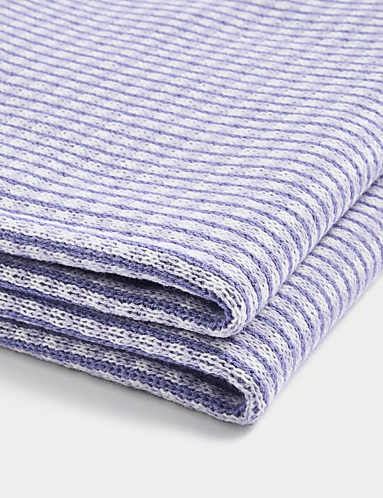 Two Tone Knitted Throw