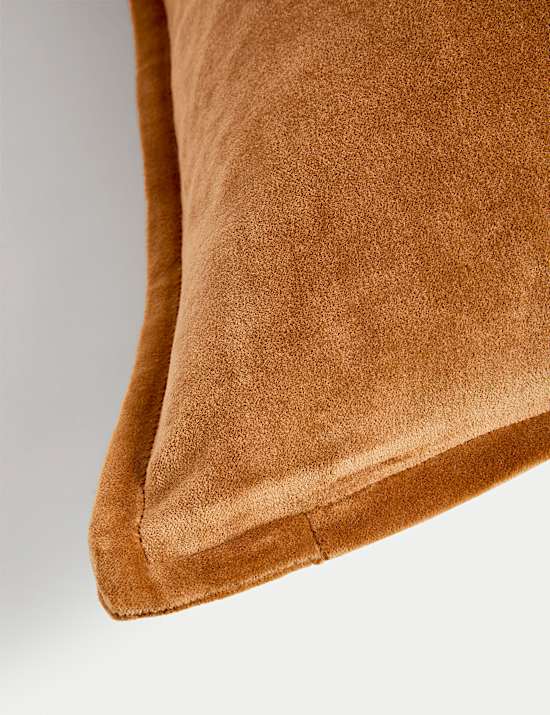 Μεγάλο βελουτέ διακοσμητικό μαξιλάρι από 100% βαμβάκι