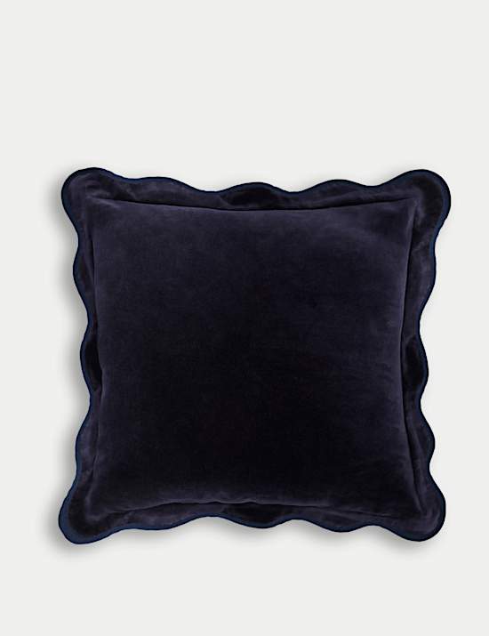 Velvet Scallop Cushion