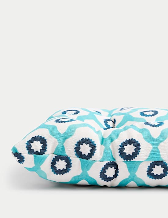 Set of 2 Geometric Outdoor Seat Pads