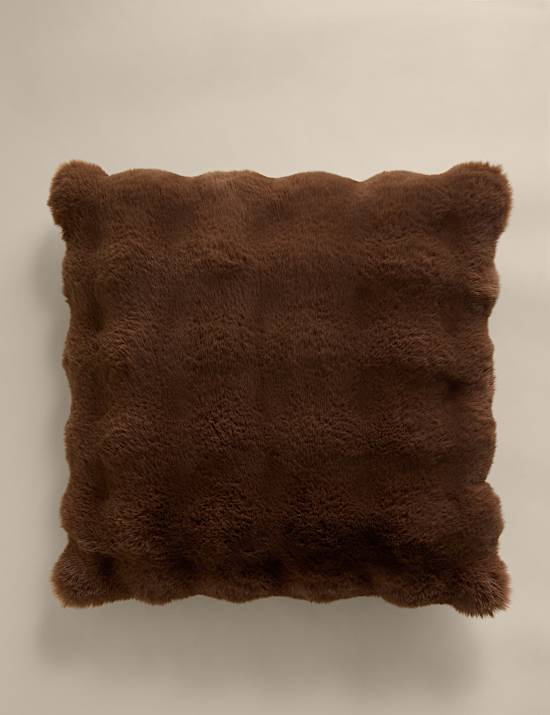 Faux Fur Bubble Cushion