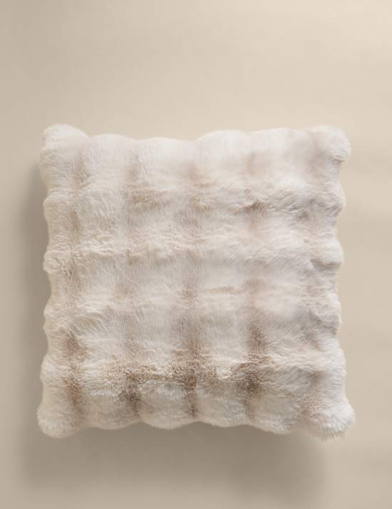 Faux Fur Bubble Cushion