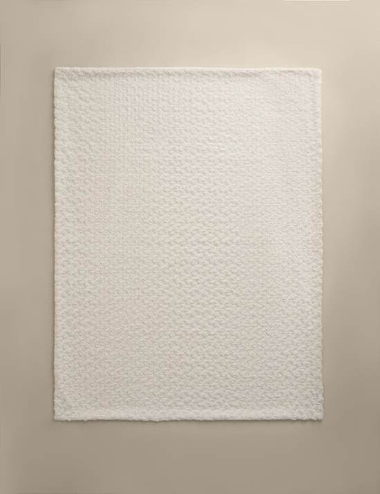 Large Textured Faux Fur Throw
