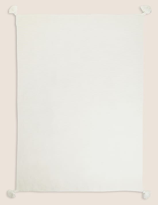 Knitted Tassel Throw