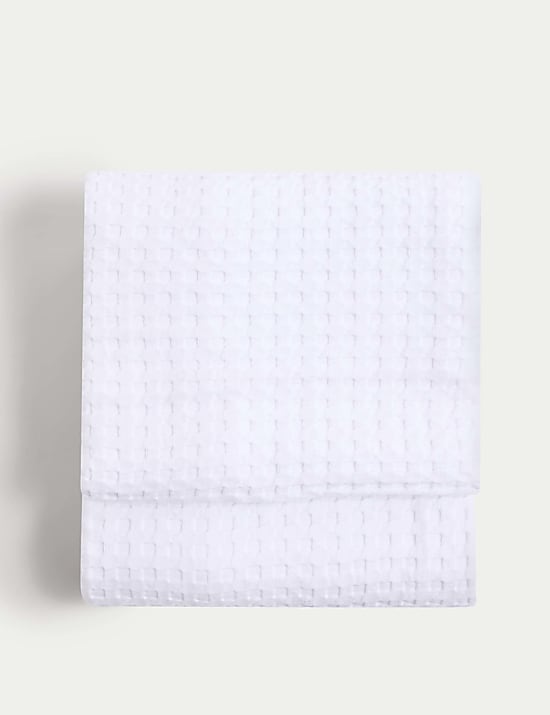 Pure Cotton Large Waffle Throw