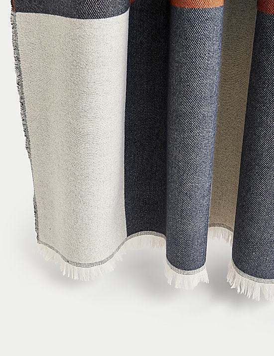 Brushed Woven Geometric Throw