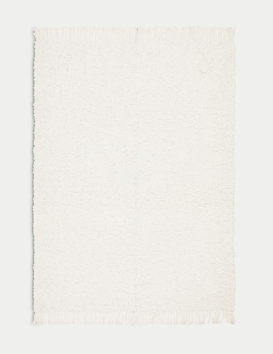 Pure Cotton Bouclé Throw