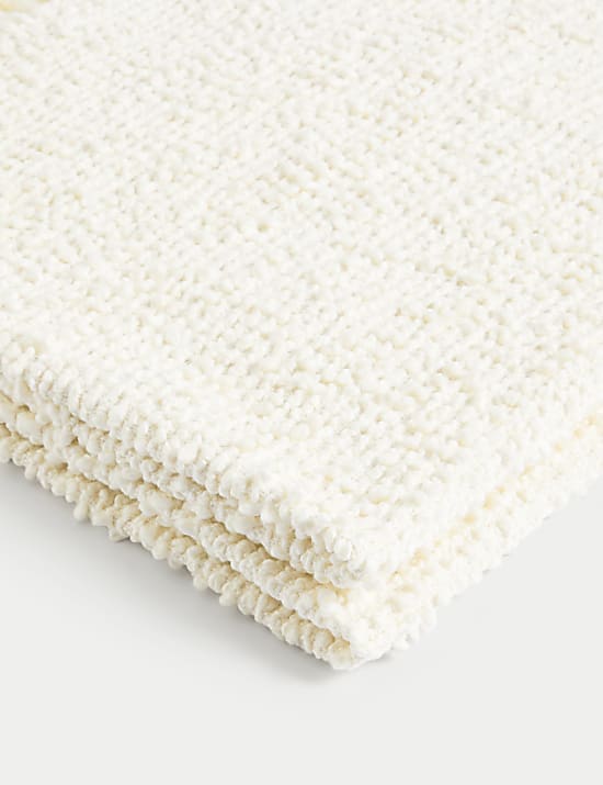 Pure Cotton Bouclé Throw