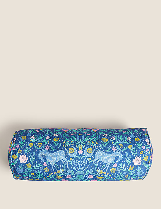 Horse Print Bolster Cushion