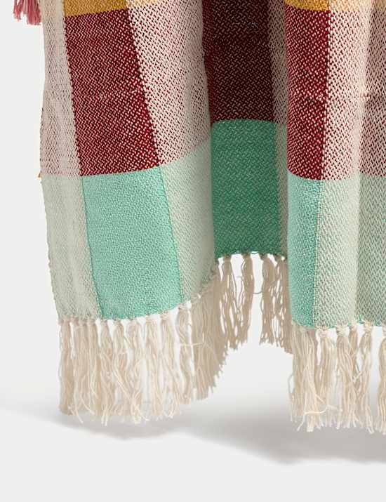 Pure Cotton Boho Large Throw