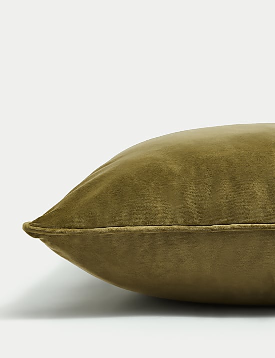 Velvet Piped Large Cushion