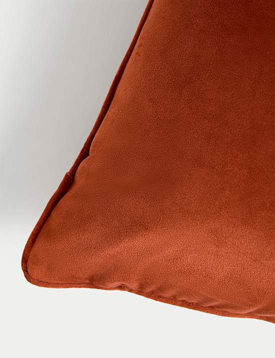 Velvet Piped Large Cushion