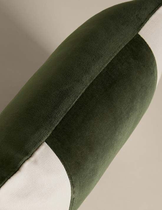 Velvet Panel Bolster Cushion