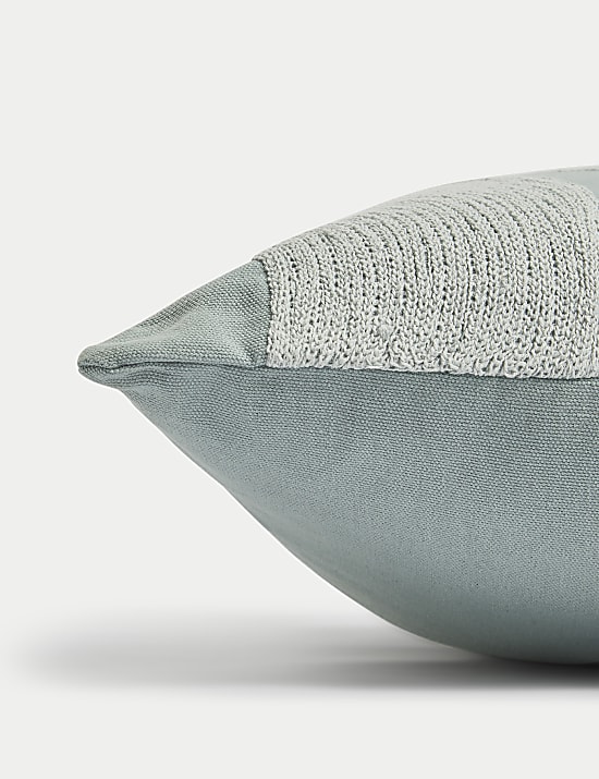 Pure Cotton Swirl Embroidered Cushion