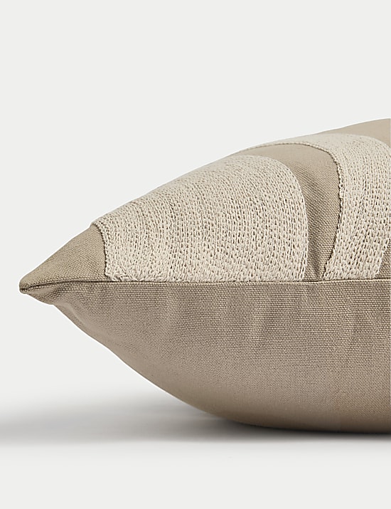 Pure Cotton Swirl Embroidered Cushion