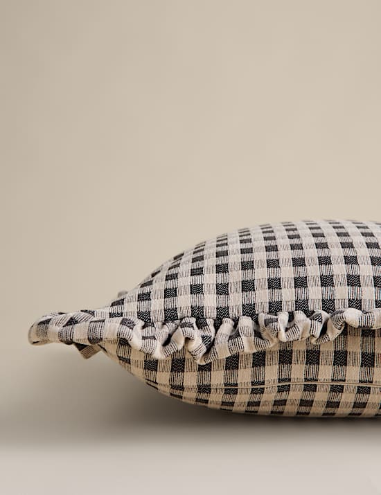 Chenille Woven Gingham Cushion