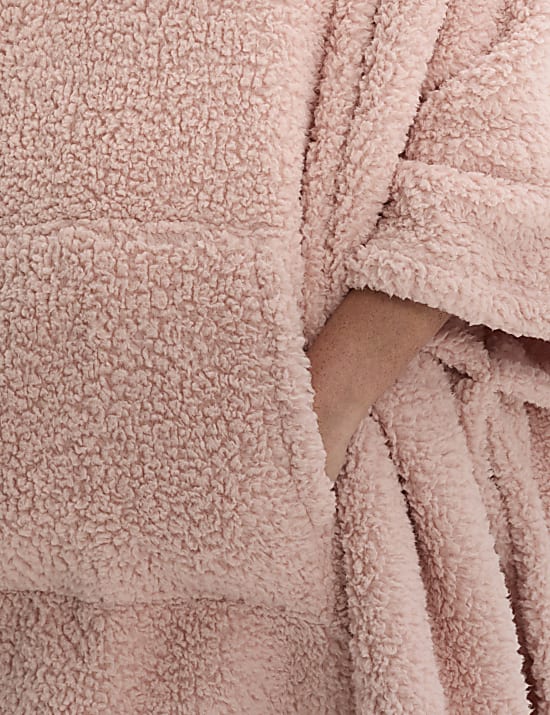 Manta con capucha polar de peluche