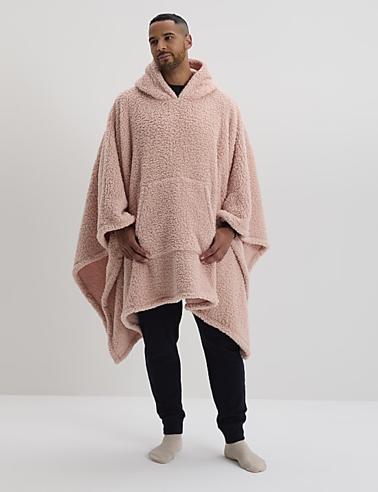 Manta con capucha polar de peluche