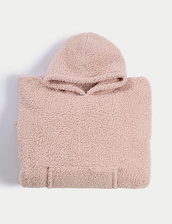 Manta con capucha polar de peluche