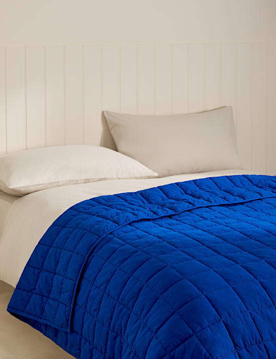 Cotton Rich Quilted Throw