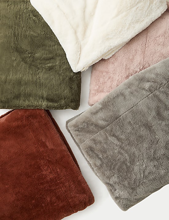 Plaid ultra-doux en fausse fourrure