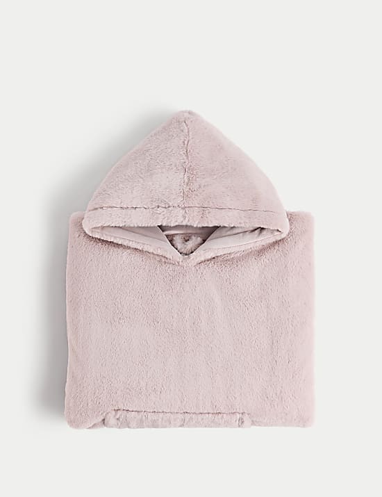 Supersoft Faux Fur Hooded Blanket