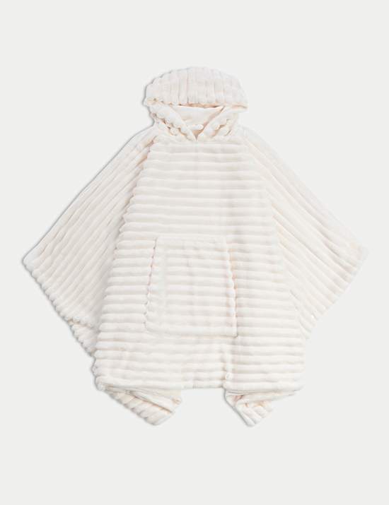 Φλις κουβέρτα με κουκούλα και ριμπ ύφανση