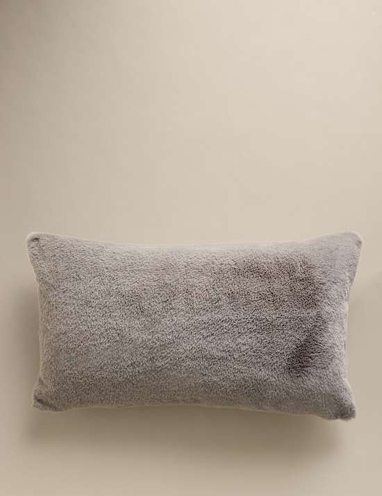Supersoft Faux Fur Large Bolster Cushion