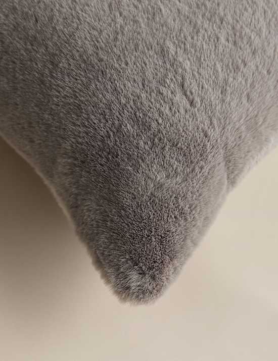 Supersoft Faux Fur Large Bolster Cushion