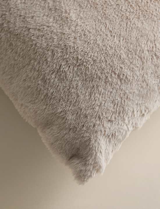 Supersoft Faux Fur Large Bolster Cushion