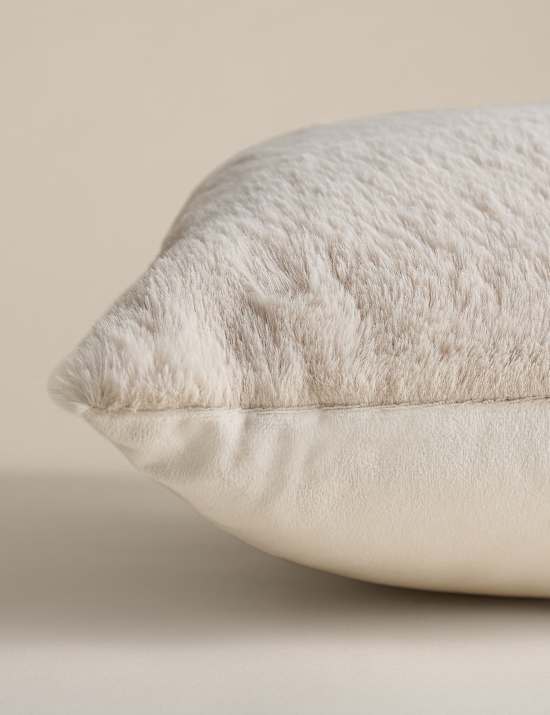 Supersoft Faux Fur Large Bolster Cushion