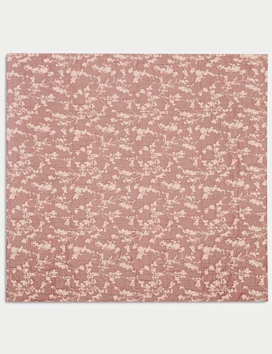 Pure Cotton Gauze Cherry Blossom Bedspread