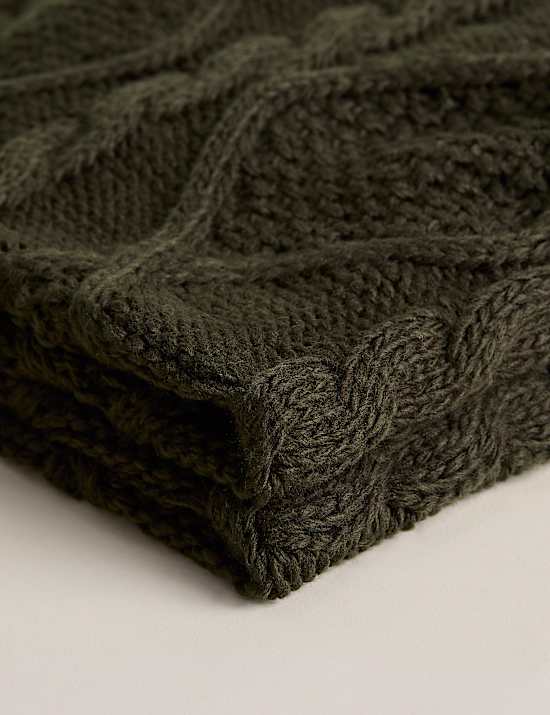 Cable Knit Throw