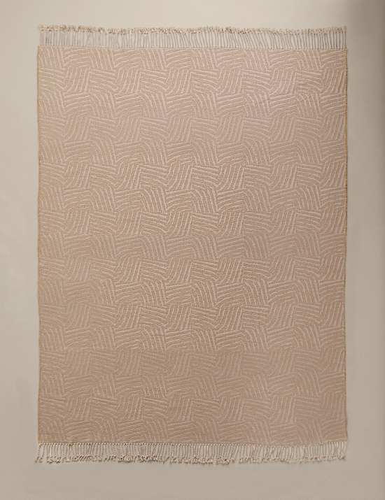Cotton Rich Geometric Throw