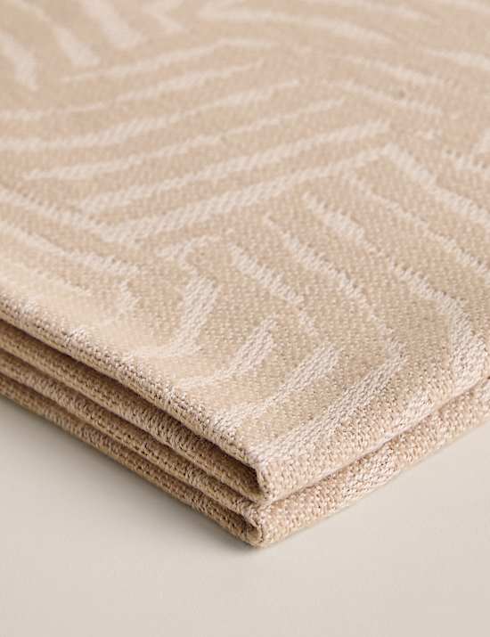 Cotton Rich Geometric Throw
