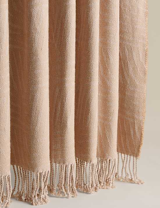 Cotton Rich Geometric Throw