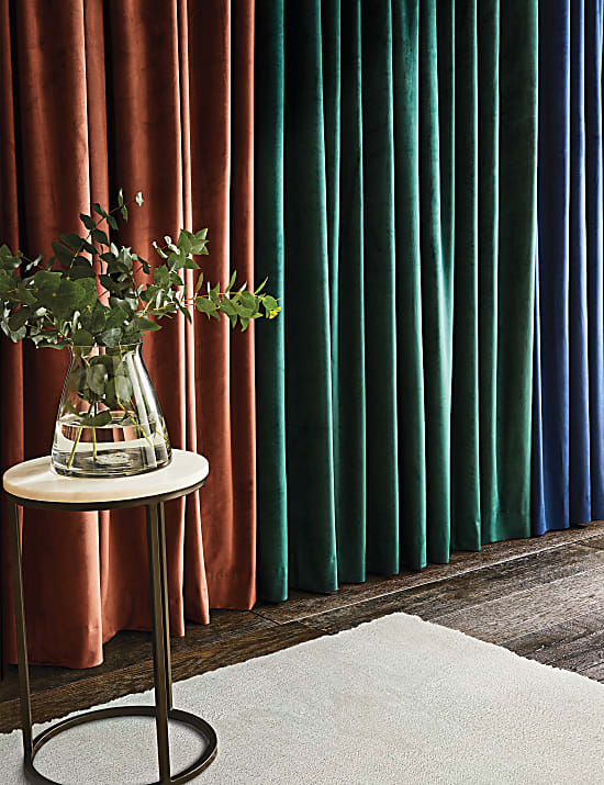 Velvet Eyelet Curtains