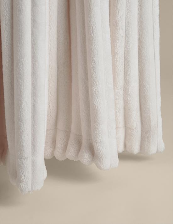 Fleece Ribbed Throw
