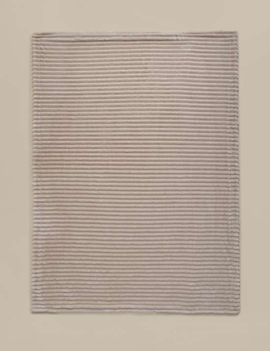 Fleece Ribbed Throw