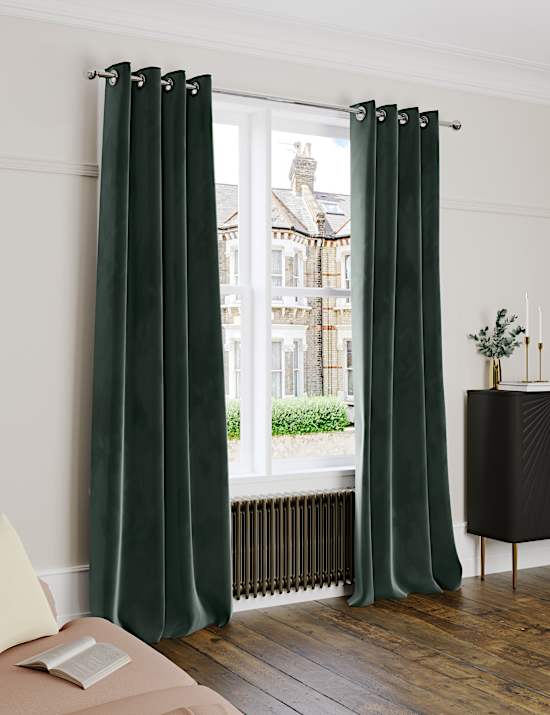 Velvet Eyelet Ultra Thermal Curtains