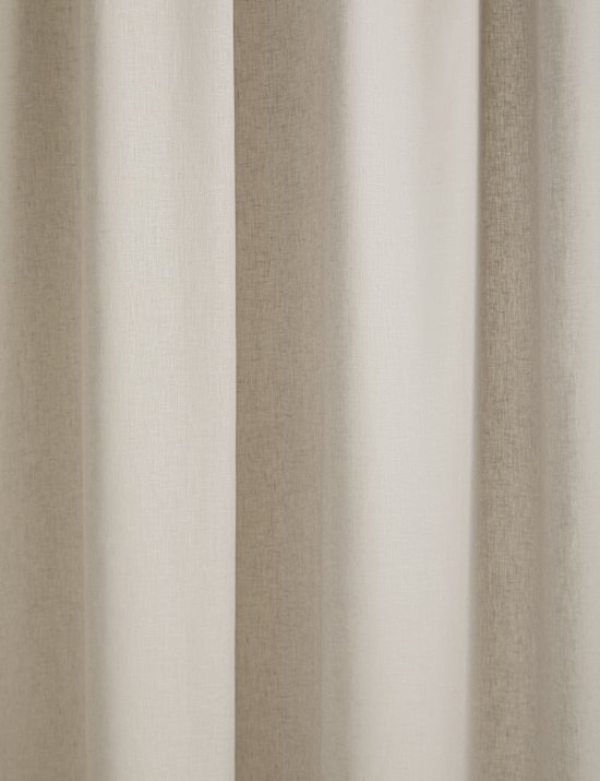 Sheer Linen Tab Top Curtains
